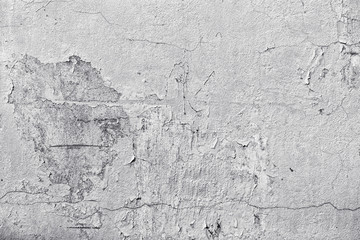 Texture of plaster on the wall. Gray background wall.