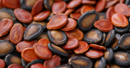 Stack of mix melon and sunflower seed for lunar new year
