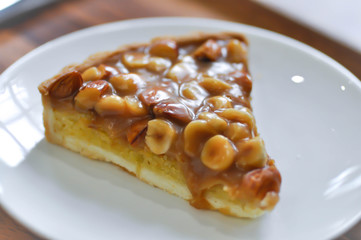Macadamia Nut and almond cake, pistachio and almond pie