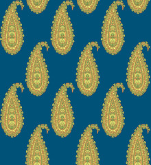 seamless Indian paisley pattern