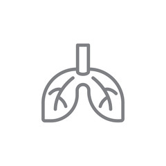 smoke lungs outline icon. Elements of smoking activities illustration icon. Signs and symbols can be used for web, logo, mobile app, UI, UX