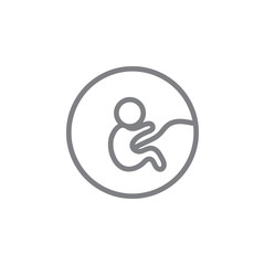 pregnant no smoke outline icon. Elements of smoking activities illustration icon. Signs and symbols can be used for web, logo, mobile app, UI, UX