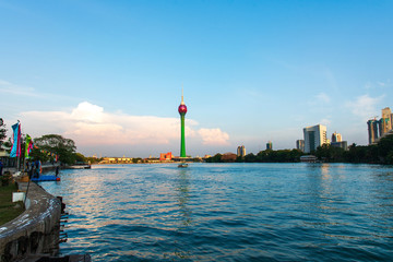 Colombo skyline in Sri Lanka