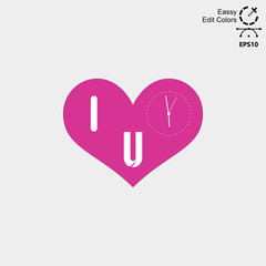 Alarm clock icon. Flat style - stock vector. - Vector