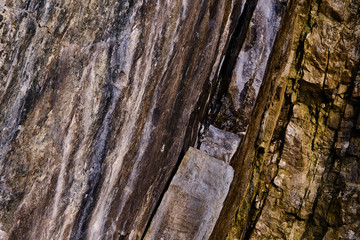 close-up of rock wall