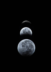 fasi lunari © TastyVoxels