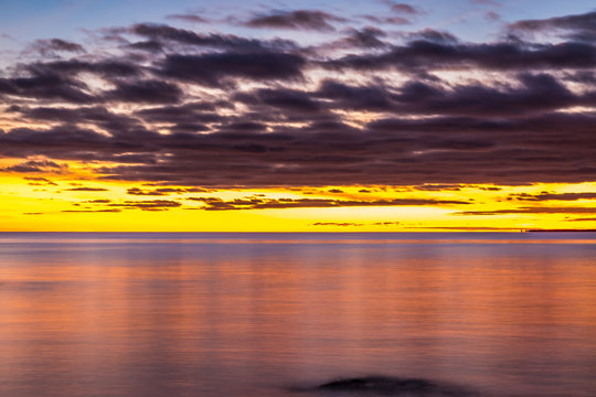 Landscape scenery from Nova Scotia coastline.