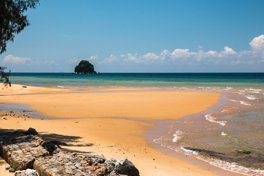 Tekek beach of Tioman island in Malaysia