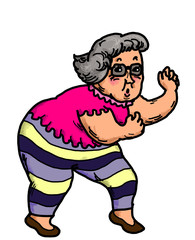 Active Senior People Dancing