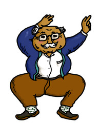 Active Senior People Dancing