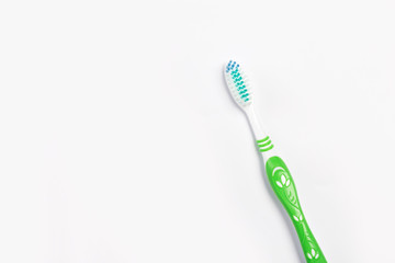 New toothbrush isolated on a white background