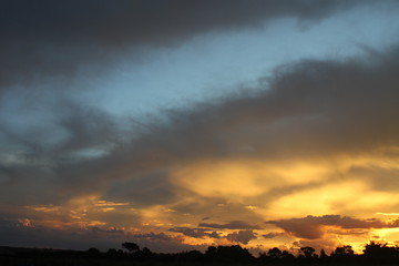 Obraz premium Sunset on clouds