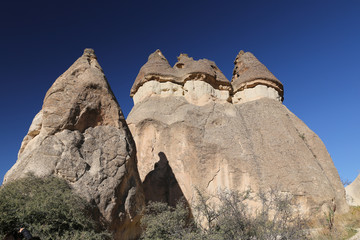 Rock Formations in Pasabag Monks Valley, Cappadocia, Nevsehir, Turkey