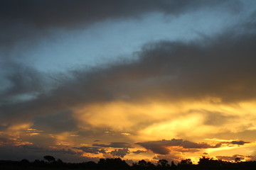 sky with clouds and sun