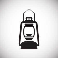 Lantern icon on background for graphic and web design. Simple vector sign. Internet concept symbol for website button or mobile app.