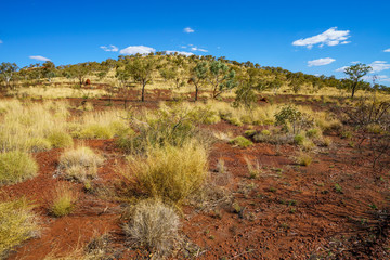 hiking to joffre gorge lookout in karijini national park, western australia 6