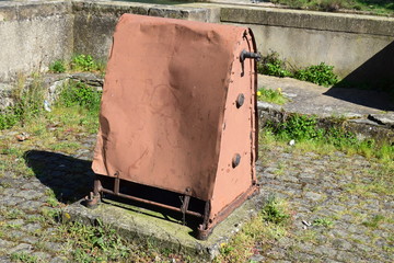 rostige Schiffswinde