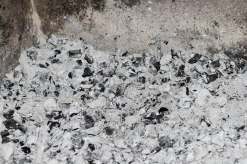 coal ash brazier background texture