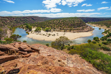 horseshoe bend of murchison river, natures window, kalbarri national park, western australia 12