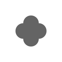 geometric figures, quatrefoil icon. Elements of geometric figures illustration icon. Signs and symbols can be used for web, logo, mobile app, UI, UX