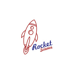 rocket science space voyager theme vector
