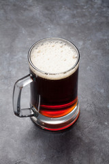Glass of dark beer
