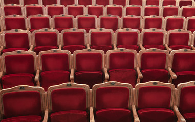 Row of red seats