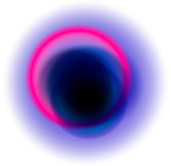 Gradient blurry circles. Contemporary modern art.