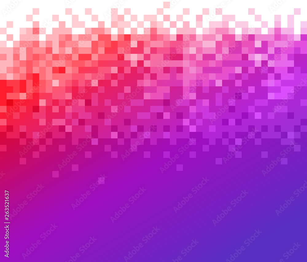 Poster Gradient mosaic background. Abstract color vector pattern