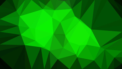 Fototapeta na wymiar Cool Green Polygon Triangle Pattern Background