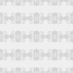 abstract seamless pattern with gray floral in Art Nouveau style