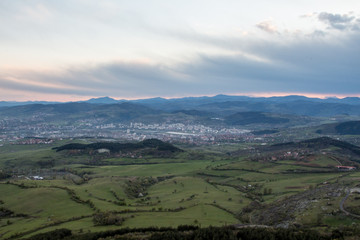 Fototapeta na wymiar Sunset view to Kardzhali City, Bulgaria