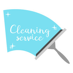Cleaning service vector. Concept of success in business