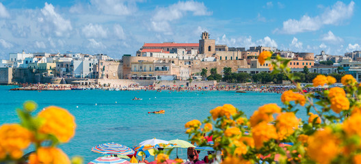 View of Otranto town, Puglia region, Italy - obrazy, fototapety, plakaty