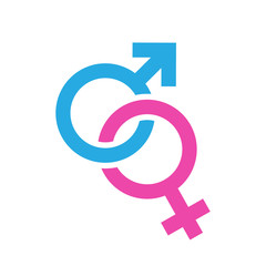 Gender icon on background for graphic and web design. Simple vector sign. Internet concept symbol for website button or mobile app.