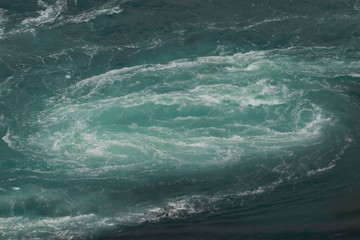 Whirlpools of the maelstrom of Saltstraumen, Nordland, Norway