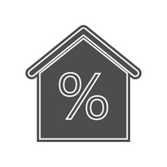 house under lock and key icon. Element of minimalistic for mobile concept and web apps icon. Glyph, flat icon for website design and development, app development