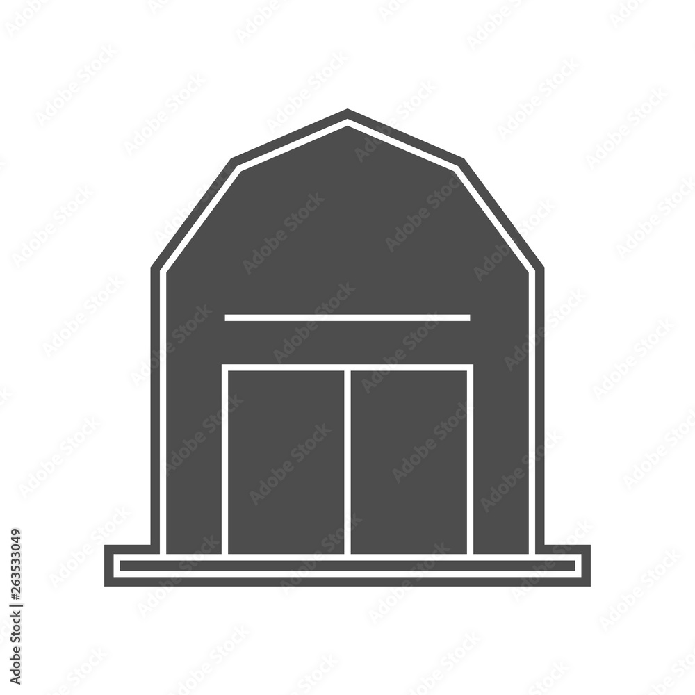 Poster garden fence icon. element of minimalistic for mobile concept and web apps icon. glyph, flat icon fo