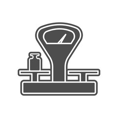 mechanical scales icon. Element of minimalistic for mobile concept and web apps icon. Glyph, flat icon for website design and development, app development