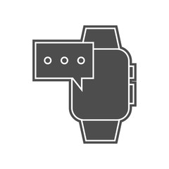 time on smart watches icon. Element of minimalistic for mobile concept and web apps icon. Glyph, flat icon for website design and development, app development