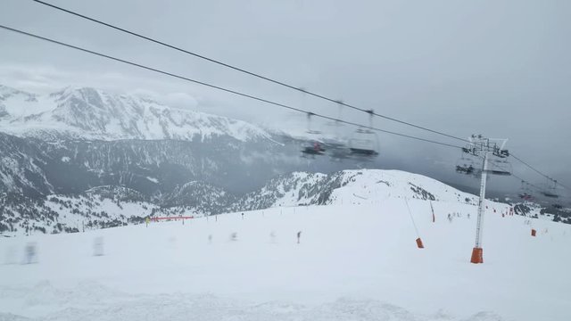 Ski resort timelapse