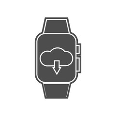 news on smart watches icon. Element of minimalistic for mobile concept and web apps icon. Glyph, flat icon for website design and development, app development