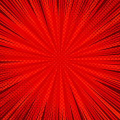 Comic abstract red background