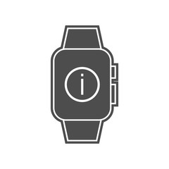 smart watch setting icon. Element of minimalistic for mobile concept and web apps icon. Glyph, flat icon for website design and development, app development