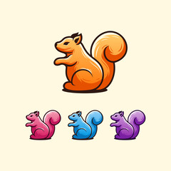 squirrel logo ready to use