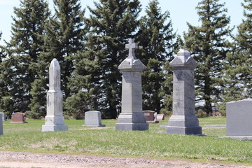 Fototapeta premium cross in cemetery