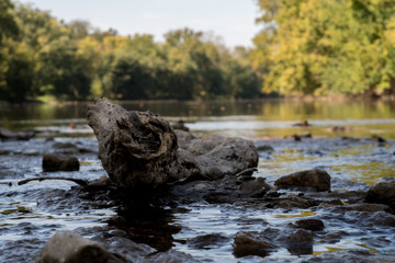 river and rocks