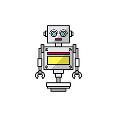 Fototapeta premium Friendly cartoon robot 