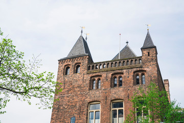 Fototapeta na wymiar historical building with towers in Utrecht, The Netherlands 2