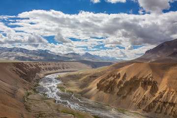Fototapeta na wymiar Beautiful mountain landscape in Ladakh.